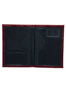 1入組帶牡丹設計的旅行護照套,pu皮革護照套,適用於男女的票證套,跨國旅行必備品 - 彩色 - 查看 6