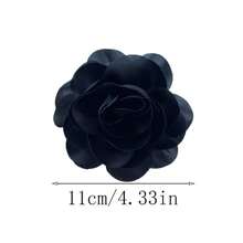 12 色浪漫玫瑰布艺胸针时尚花朵发夹女士时尚配饰情人节、妈妈、母亲、母亲节、礼物 - 花 - 查看 11