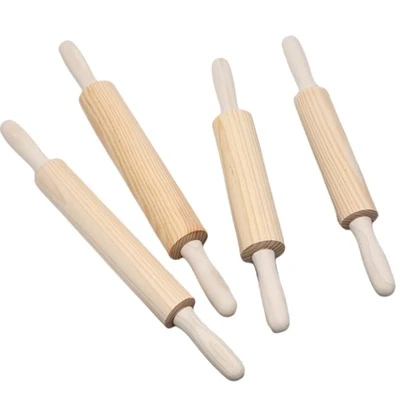 Cirelle Cây cán bột bằng gỗ có tay cầm xoay, chống dính và không sáp 360 độ, dùng để làm bột bánh ngọt, vỏ bánh bao, dụng cụ làm bánh, đồ dùng nhà bếp Rama, dùng trong nhà bếp, quà tặng tân gia, dùng trong tiệc, dùng trong bữa tối gia đình, dùng trong trà chiều, dùng trong làm bánh