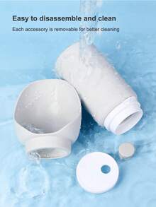 1個灰色可攜式矽膠狗狗水樽,適用於戶外活動,可摺疊旅行水杯,適用於遛狗 - 淺灰色 - 查看 10