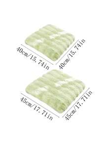 1 件可水洗柔軟舒適厚坐墊適用於辦公家用椅子 - 綠色 - 查看 2