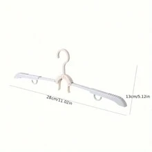 Multi-Purpose Foldable Travel Clothes Hanger, Portable Clothes Drying Rack, For Business Trip And Home Use - Grey - View 2