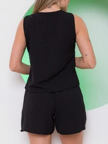 Women Two-Piece Outfits - Black - View 2