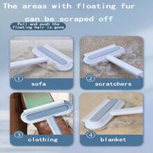 寵物除毛刷,貓毛清潔工具,適用於床、地毯、沙發等,功能強大的多功能工具 - 彩色 - 查看 8