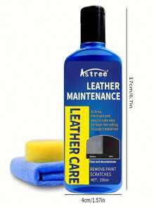 250毫升汽車皮革維護座椅清潔及室內保護和防刮擦,汽車護理用品 - 藍色 - 查看 2