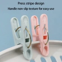 25 de cleme de rufe rezistente la vânt, material PP, prindere antiderapantă, forță de prindere puternică, 4 opțiuni de culoare, cleme din plastic economice și la modă pentru agățarea hainelor, șosetelor, lenjeriei de pat, design cu dinți rotunjiți care nu dăunează - Multicolor - Vizualizare 4