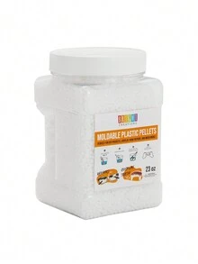 Bright Creations White Thermoplastic Beads, Plastic Pellets For Crafts, Cosplay, Repair (23 Oz) - 白色 - 查看 7