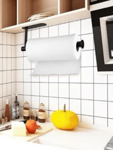 衛生紙架浴室廚房衛生間壁掛支架,sus304不銹鋼,可用3m膠安裝固定,可鑽孔,1件 - 霧面黑 - 查看 7