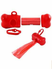 1入寵物清潔用品啞光骨狀垃圾桶,狗屎袋架,適用於戶外 - 寶藍色 - 查看 4