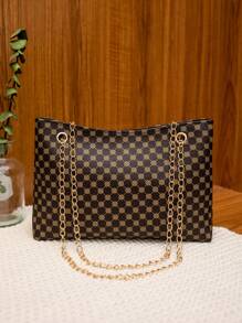 Fashionable Printed Polka Dot Handbag Simple Women's Chain Shoulder Crossbody Bag , Polka Dot - Multicolor - View 3