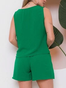 Women Two-Piece Outfits - màu xanh lá - Xem 2