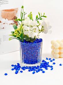 500個/1000個方鑽水晶壓克力寶石婚禮桌面散粉石婚禮裝飾,新娘派對假面舞會花瓶填充物,桌面撒瑪瑙,6mm / 10mm - 藍色 - 查看 1