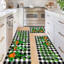 1 件聖派翠克節無臉侏儒三葉草印花裝飾防滑地墊長款柔軟舒適站立墊臥室廚房客廳走廊吸水防滑墊入口門墊家居裝飾 - StyleB - 查看 8