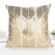 1個方形閃亮金箔枕套(45×45cm),適用於家居、房間、臥室、花園裝飾等,適用於客廳、沙發、床、汽車、辦公室。也稱為坐墊套。 - 彩色 - 查看 3