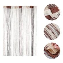 String Curtain Panel, Glitter Door Wall Window Doorways Panel Fly Screen Fringe Room Divider Blinds, Decorative Tassel Ribbon Strip Silver Screen For Living Room,Party Events - Gold - View 4