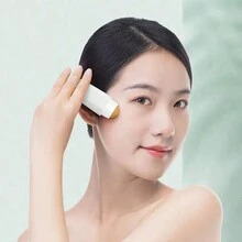 1 个面部吸油球轻便便携式火山石球缩小毛孔迷你火山石吸油球白色