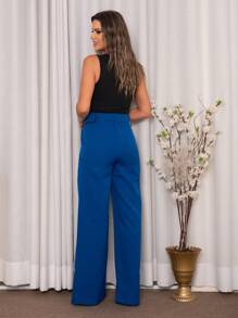 Women Pants - 水鴨藍 - 查看 3