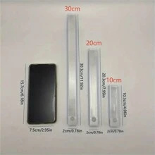 1 Pc Motion Sensor Light Wireless LED Night Light Bedroom Kitchen Lighting Cabinet Staircase Magnetic Rechargeable Night Lamp - White-light-10cm - View 8