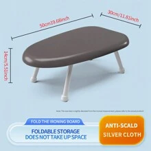 1 Pieza Mesa De Planchar Plegable Para Uso Doméstico, Tabla De Planchar Mini - Paño plateado anti-escaldaduras - Ver 3