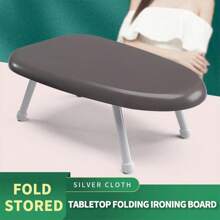 1 Pieza Mesa De Planchar Plegable Para Uso Doméstico, Tabla De Planchar Mini - Paño plateado anti-escaldaduras - Ver 1