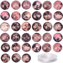 100Pcs (6/8/10mm)Natural Crystal Beads Stone Gemstone Round Loose Energy Healing Beads With Free Crystal Stretch Cord For Jewelry Making - Beads - View 12