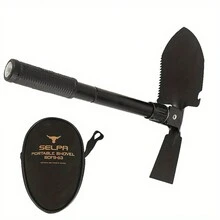 1 件装多功能铲子可折叠铲子花园铲工具方便携带小尺寸多功能铲子防锈适用于露营帐篷登山探险，园林工具，园艺工具 - 黑色 - 查看 7