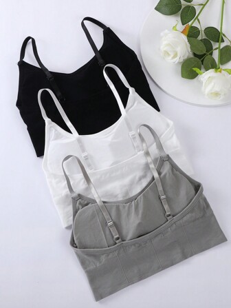 3 件套无缝透气高弹力胸罩内衣