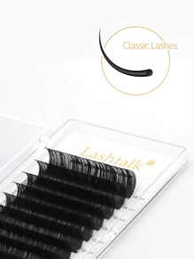 Lashtalk 1盒经典单簇假睫毛，8-15毫米，浓密自然柔软，专业沙龙品质睫毛嫁接 - 黑色 - 查看 6