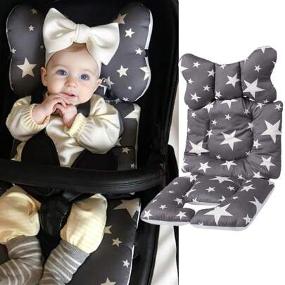 وسادة مقعد للعربة الطفل لينة ومنفذة للهواء، شبكة هوائية عالمية لعربة التنزه ووسادة مقعد سيارة الطفل بطبعات نجوم