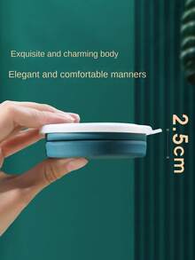 1只矽膠折疊杯具有蓋子,便攜迷你伸縮杯,戶外旅行杯,露營杯 - 灰湖藍 - 查看 2