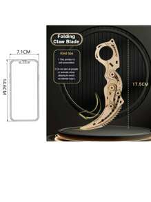 1pc Random Color And Style 3d Jigsaw Puzzle Woodworking Craft Folding Butterfly Knife, Diy Assembling Creative Decompression Toy Without Damage - Apricot - View 8