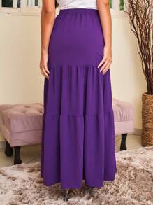Women Skirts - 紫色 - 查看 4