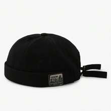 Gorra Docker De Hebilla De Metal Ajustable Sin Visera - Azul - Ver 6