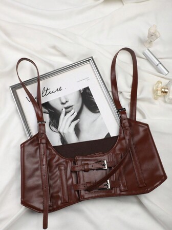 欧美风格紧身胸衣洛丽塔背心腰带，带肩带，朋克吊带，适合西装穿着，腰扣配饰，适合女性万圣节