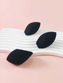 6 Pcs Black Rocket Shape Latex Free Beauty Makeup Sponge - Black - View 4