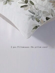 Bộ vỏ chăn họa tiết lá không có chất độn - Nhiều màu - Xem 7