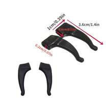 5對眼鏡夾條,柔軟舒適防滑支架,舒適矽膠彈性眼鏡鏡腳尖套套裝,適用於各式眼鏡 - 黑色 - 查看 9