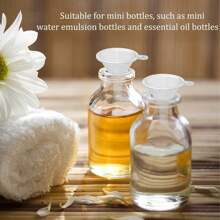 3 Piezas Pequeño Embudo Mini Embudo De Plástico Transparente Para Botellas De Laboratorio, Aceites Esenciales, Perfumes, Especias, Arte De Arena, Embudo De Polvo - transparente - Ver 2