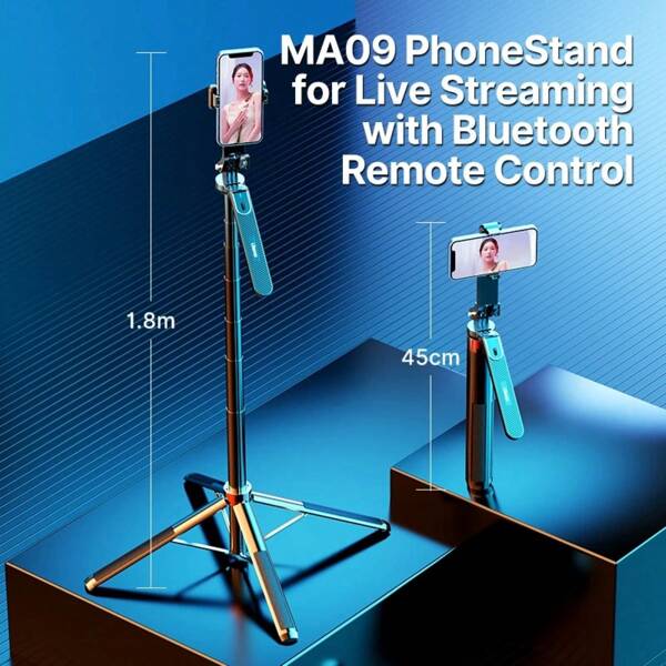 Ulanzi MA09 Smartphone Tripod Bluetooth Selfie Stick Desktop Tripod For