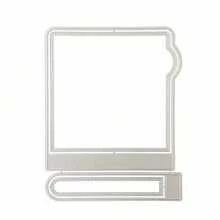 1 Piece Greeting Card Packing Card Metal Carbon Steel Knife Mould DIY Cutting Die Cutting Die, DIY Scrapbook Album Craft Decoration Embossing Tools - Silver - View 6