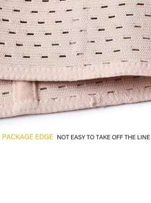 1 件運動和健身腰帶,黑色/米色/鏤空設計,四季皆宜 - 杏色 - 查看 4