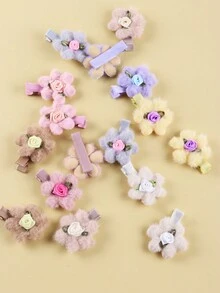 16pcs Baby Hair Accessories Hair Clips - Multicolor - View 3