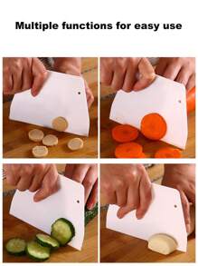 1把白色切割刀,家用廚房蔬菜麵團塑料刮刀蛋糕奶油軟刮刀油刮刀面包麵團刮刀 - 白色 - 查看 5