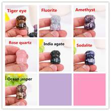 1入組天然石英水晶手工雕刻寵物狗像,石英水晶巴哥犬,礦物標本,家居裝飾,水晶寵物,動物裝飾,寵物雕像,靈氣治療,水晶禮品,假期禮物。 - 彩色 - 查看 20