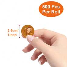 500pcs/Roll 2.5cm Cartoon Reward & Motivation Stickers Label Office Stationery Decoration Sticker Seal - Multicolor - View 2
