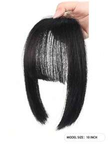 WEILAI 夹式接发假发片 合成天然假发片 Air S Clip On S 黑棕色 - 黑色 - 查看 4