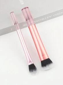 2件套金属柄化妆刷，包含散粉刷、腮红刷、眼影刷、软毛鼻影刷、眉刷、眼线刷，粉色，化妆刷套装，化妆刷套装，化妆刷套装，全套化妆刷，化妆刷套装，全套化妆工具，化妆刷套装，化妆刷套装，化妆礼盒套装 - 粉色 - 查看 1