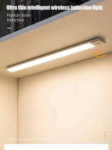 1入組led櫥櫃燈+ 1入組充電電纜+ 2入組磁性條+ 1入組手冊,超薄人體感應智能led燈,可充電的無線磁條櫥櫃,衣櫥,酒櫃 - 白色 - 查看 2