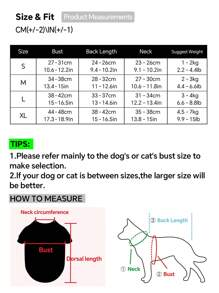 A Lightweight Polyester Hook And Loop Hawaiian Style Shirt For Cats And Dog Costume, Suitable For Small Cats And Dog Clothes To Wear At Home And Outdoors In All Seasons (The Product Is Small In Size, It Is Recommended To Purchase 1-2 Sizes Larger) - Multicolor - View 3