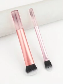 2件套金属柄化妆刷，包含散粉刷、腮红刷、眼影刷、软毛鼻影刷、眉刷、眼线刷，粉色，化妆刷套装，化妆刷套装，化妆刷套装，全套化妆刷，化妆刷套装，全套化妆工具，化妆刷套装，化妆刷套装，化妆礼盒套装 - 粉色 - 查看 5